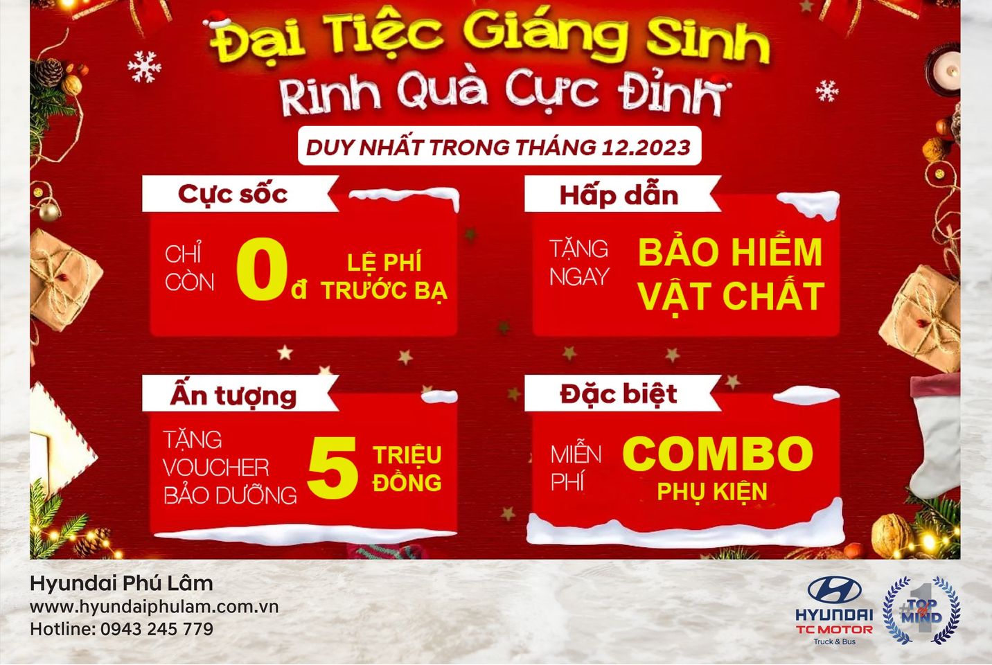 ĐẠI TIỆC GIÁNG SINH - RINH QUÀ CỰC ĐỈNH