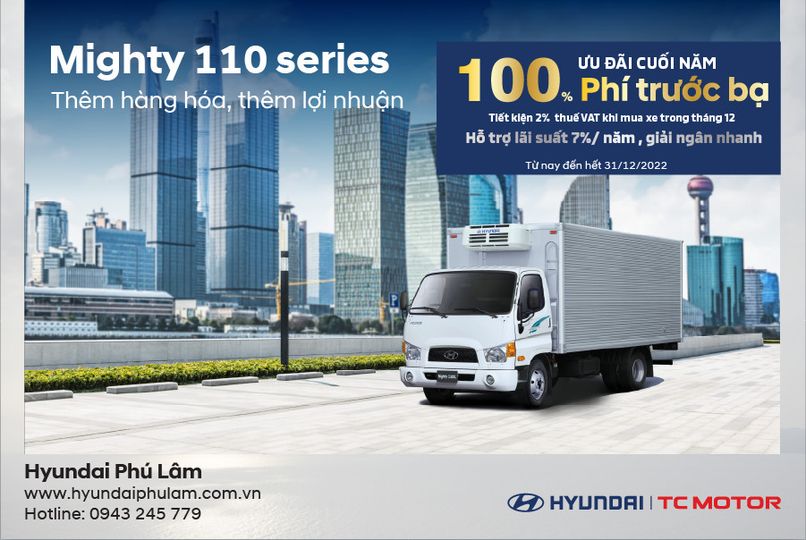 MIGHTY 110 SERIES TẶNG 100% PHÍ TRƯỚC BẠ